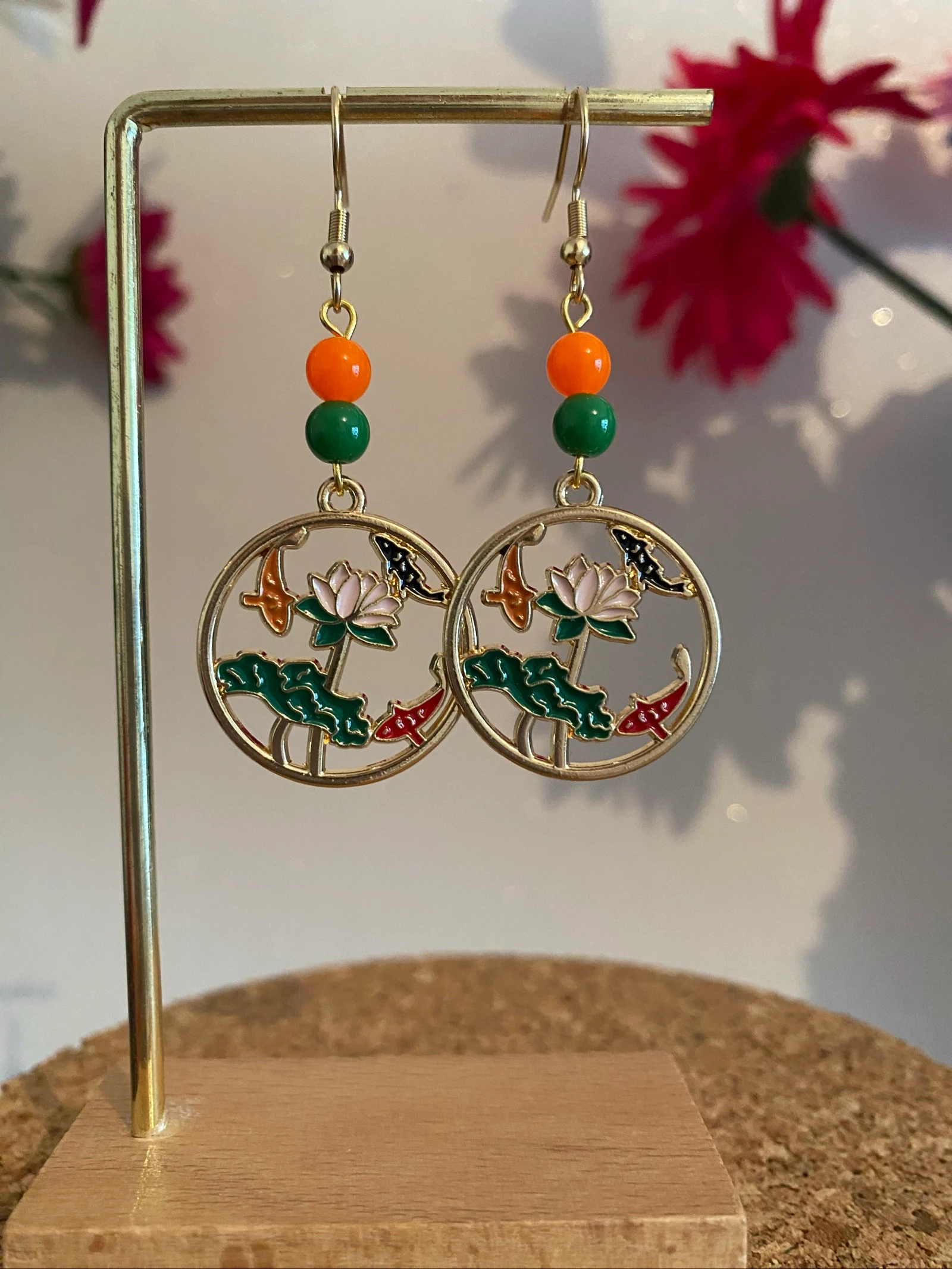 Boucles d’oreilles « Danse des Carpes Koï » – photo 2